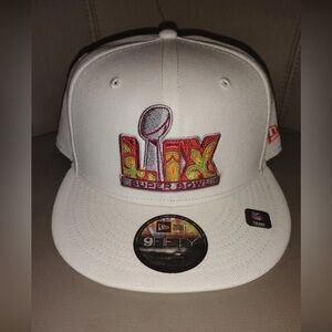 NWT Super Bowl LIX New Era 9Fifty SnapBack White Hat